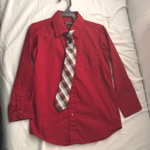 Boys George dress shirt and tie